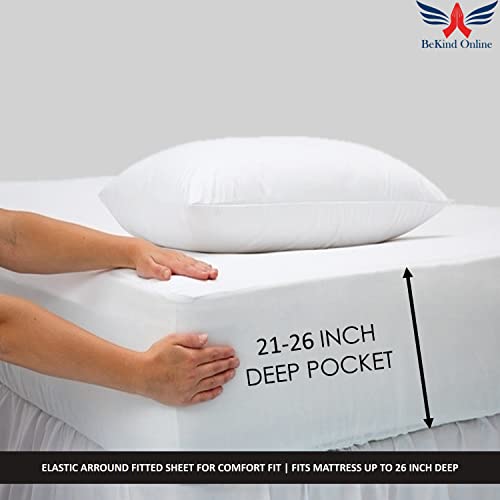 800-Tc 100% Cotton Sheets, Egyptian Quality Long Staple Cotton, Sateen Weave 800-Thread-Count Dreams Sheets For Cal-King Size Bed, Fits Mattress Upto 26" Deep Pocket - Cal-King, Mediterranean Blue #TOP2