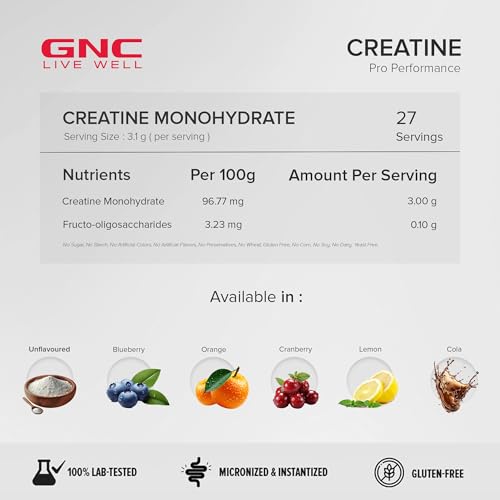 GNC Creatine Monohydrate PRO Performance Powder 3g - Image 3