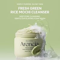 Arencia Korean Rice Mochi Face Cleanser - Face Wash, Gentle Scrub All in One for Deep Cleansing, Moisturizing, Pore Minimizing with Rice Water & Green Tea (4.23oz) — image 2