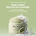 Arencia Korean Rice Mochi Face Cleanser - Face Wash, Gentle Scrub All in One for Deep Cleansing, Moisturizing, Pore Minimizing, Acne-Prone Skin, Removing Blackhead with Rice Water & Green Tea