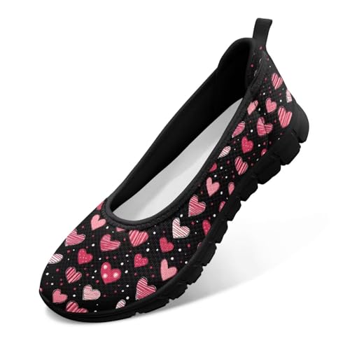Image of Walking Shoes Women Breathe Mesh Slip On Sneakers Women Comfortable Lightweight