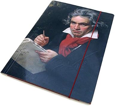 Amazon ポートフォリオ ベートーベン 肖像画 ドキュメントファイル 楽譜ケース アート イラスト 画家 楽譜 音楽家 ドキュメントファイル 文房具 オフィス用品