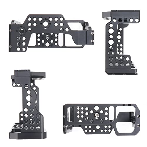 Image of CNC Aluminum DSLR Camera Cage Extension Frame Cold Shoe for Sony A9 A7RIII A7III A7M3