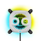 CORSAIR Hydro X Series XC7 RGB PRO CPU Water Block for Intel LGA 1700, 1200, 115X and AMD Socket AM4 (Copper Cold Plate, 110 MicroCooling Fins, 5V ARGB Motherboard Adapter Cable Included) White