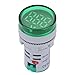 Digital Voltage Indicator, Accurate Led Voltmeter, Round DC Volt Meter with Clear Digital Display(green)