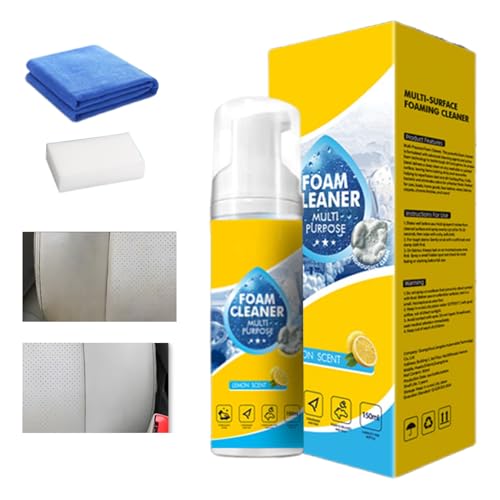 Limpiador Interior Del Automóvil - Spray De Renovación Del Tablero De 150 Ml | Manchas Eliminación De Asientos De | Limpiador De Espuma Multipropósito Para Capas De Automóviles, Tablero De Table