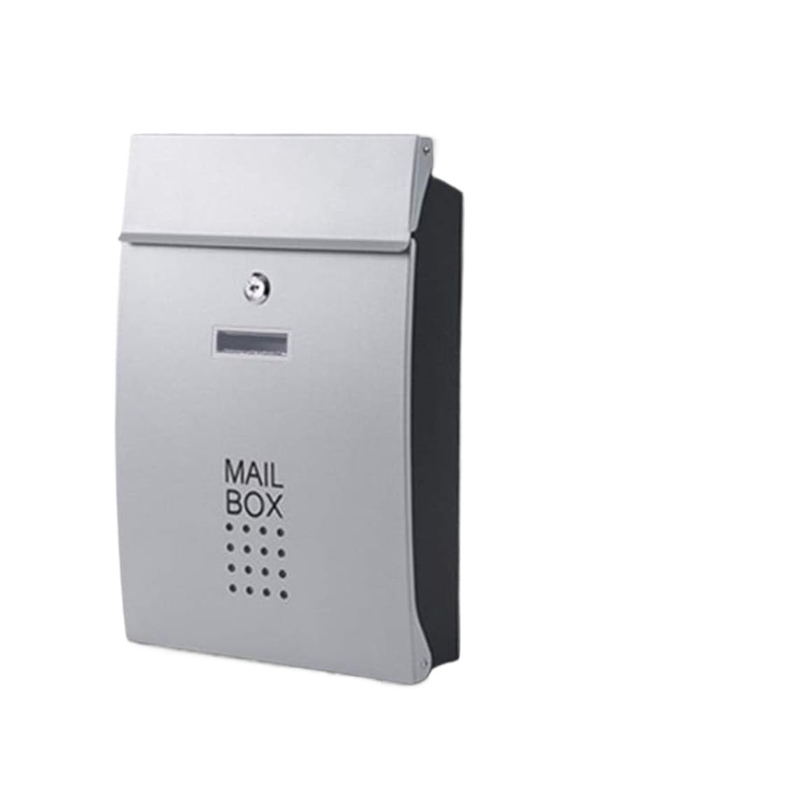 Outside Postbox Wall Mounted Letter Boxes For Outside Outdoor Mail Box Suggested With Lock Villa Mailbox Letterbox For Wall(Silver)