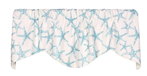 Sea Friends Lined Shaped Valance Curtain 53