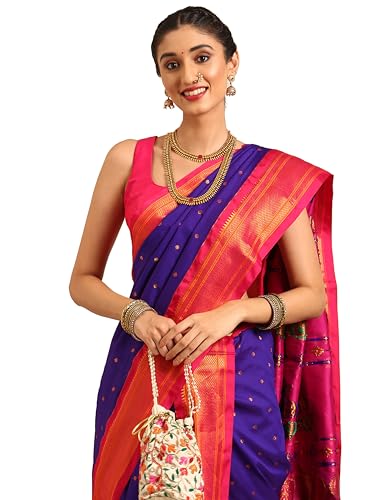 Varkala Silk Sarees paithani silk saree – image 2