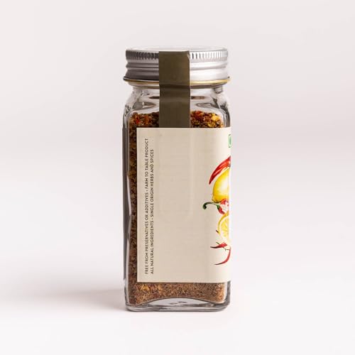 Image of Himalayan Haat Lemon Chilli Seasoning Salt - Zesty & Spicy Blend with Himalayan Pink Salt & Single-Origin Herbs | Ideal for Fish, Salads & Stir-Fries | 65g