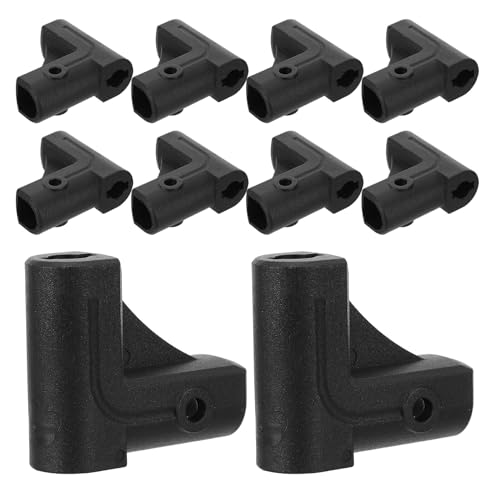 VILLFUL 10 Pezzi Adattatori Angolari in Plastica per Assemblaggio Carrelli Industriali Supporto Angolo Retto per Staffe Ruote Mobili Giunti per Montaggio e Stabilità Su Superfici