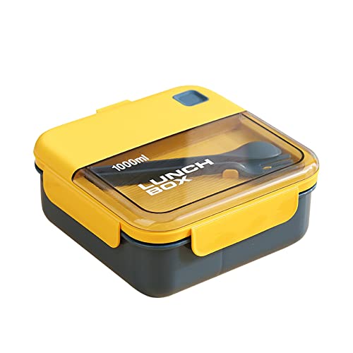 Bolsas Papel Fiambrera Bento, contenedor de Comida Reutilizable de 2 Compartimentos para el Trabajo Escolar y Viajes, Fiambrera para Estudiantes, Reutilizable Bocadillo Infantil (A, One Size) Cover