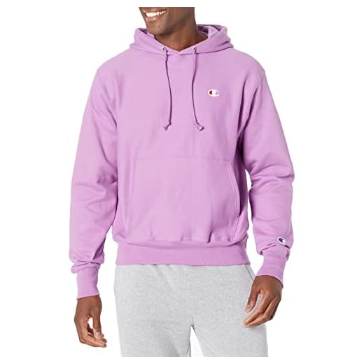 Champion mens Pullover Hoodie, Reverse Weave Pullover Hooded for Men, Best Comfortable Hoodies Men, Sweatshirt, Tinted Lavender-y06145, X-Small US