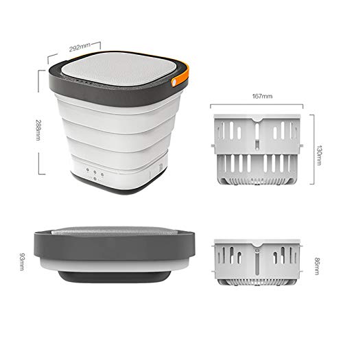 Compact Portable Washing Machine, Mini Foldable Electric Washer & Dryer, Energy-Saving Laundry Solution for Home & Travel, 110V-240V, Small Size, Lightweight