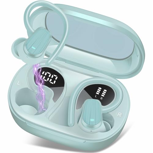 Image of Wireless Earbuds Bluetooth 5.4, 50H Playtime Sport Earphones with Earhooks