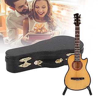 Modèle de guitare, décoration de guitare miniature, mini réplique de guitare miniature pour salon pour les amateurs de… – Image 2