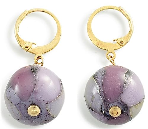 Boucles d'oreilles en verre de Murano Antica Murrina Venistiana OR630A05, bijoux pendant Lunga