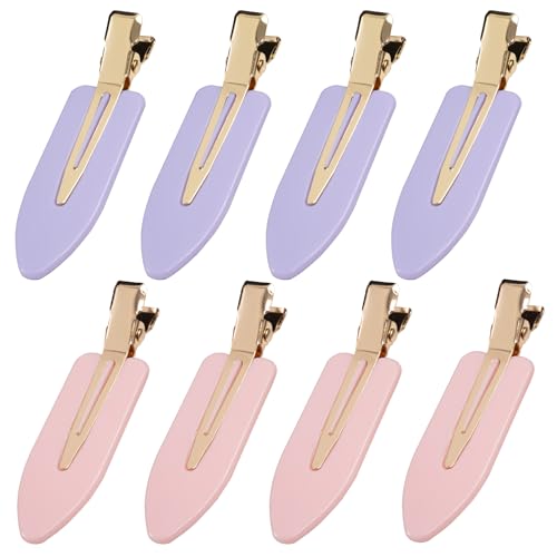 Pinzas para el pelo sin pliegues ni arrugas planas de cocodrilo YIERSO para maquillaje
