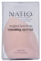 Natio Australia Angled Teardrop Blending Sponge - Makeup Sponge Blender for Cream & Liquid Foundation, Blush, Concealer, Bronzer & Highlight - Latex Free & Vegan Friendly