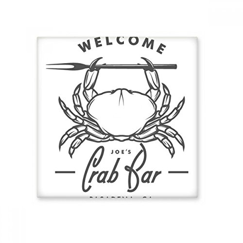 Carrelage décoratif crabe marin grand format cadeau artisanal original - 2