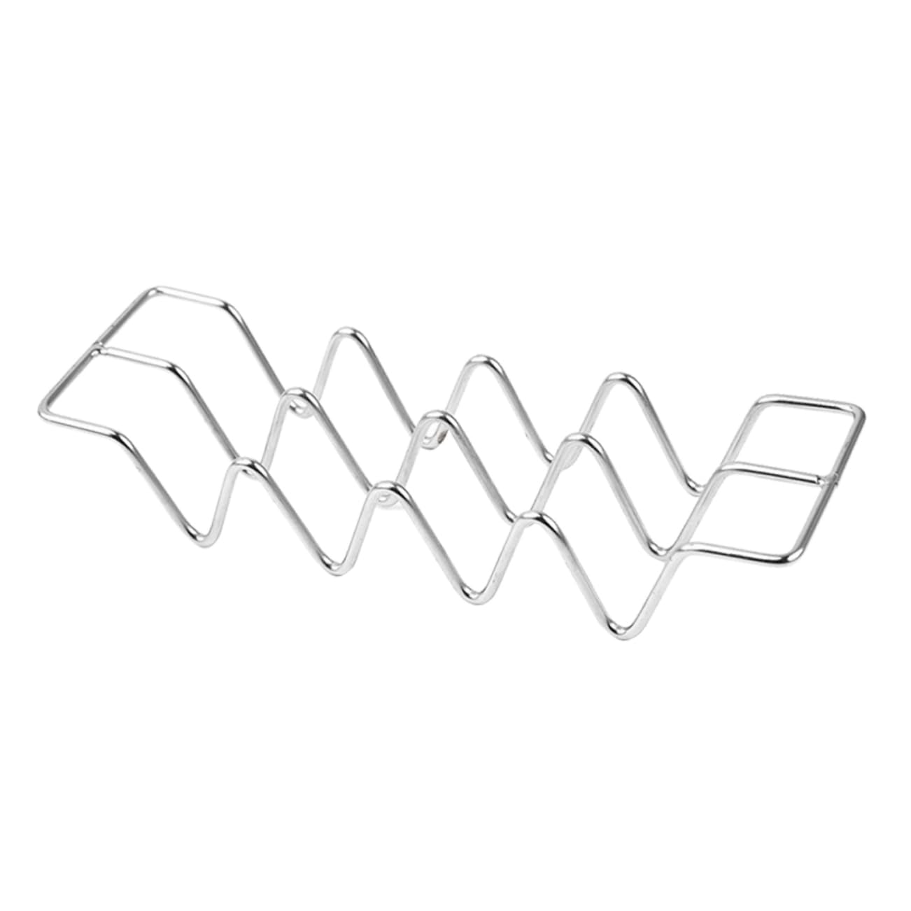 COLLBATH 3pcs Stainless Steel Burrito Stand Taco Holder Taco Stand Corn Tortillas Burritos Stand Tray Taco Shell Holder Para Tacos Taco Rack Baking Pancake Stands 304 Stainless Steel Silver