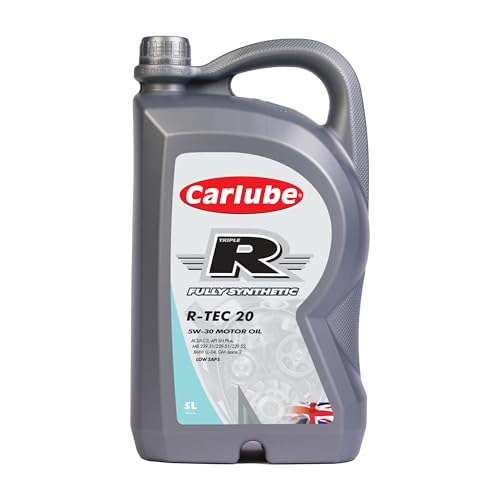 Carlube Triple R 5W-30 ACEA C2/C3, API SP Olio Motore Completamente Sintetico R-TEC 20 5L