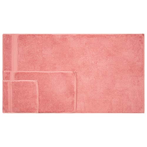 SUPERIOR Bathroom Accessories Bath Towel Set, 6 PC, Coral