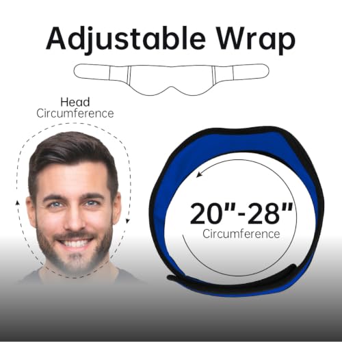 Image of Wisdom Teeth Ice Pack Head Wrap Jaw Face Ice Pack with 4 Gel Packs for Wisdom Teeth Removal Extraction Toothache Pain Relief Facial Oral Surgery TMJ Tonsillectomy Recovery