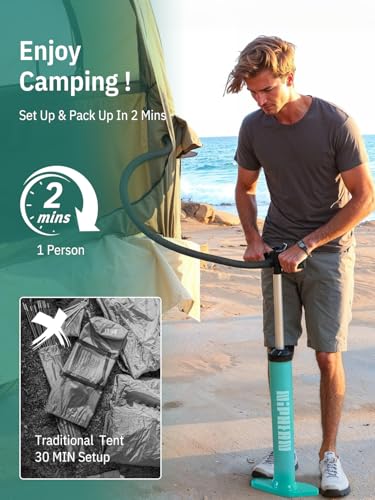 Image of Niphean Truck Bed Tent for Camping 5.5ft-8ft for 2+1 People, 2 Mins Setup | Inflatable Pickup Truck Tent, PU 3000mm Waterproof & High-Strength Windproof, Spacious Interior for Multi-Landscape