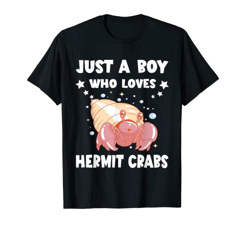 Sea Animals Ermitit Crab Lover Just A Boy Cangrejo ermitaño Camiseta