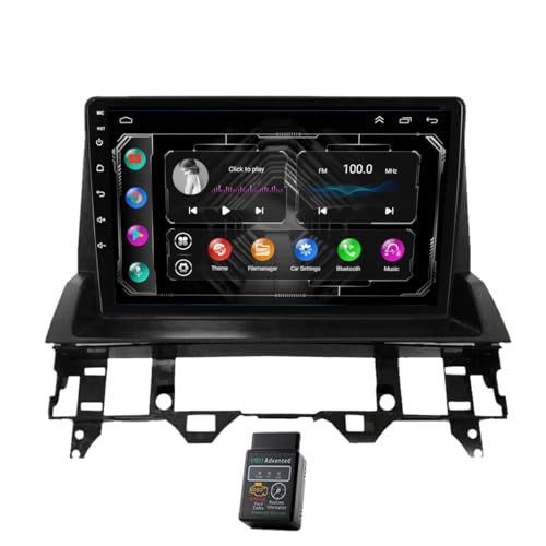 9 Android 13 Car Radio Für Mazda 6 2002-2008 Autoradio USB Bluetooth 8 Core Autoradio DAB+Radio CarPlay Android Auto Navi Bluetooth DAB+Radio WiFi FM Radio (2GB RAM+32GB ROM)