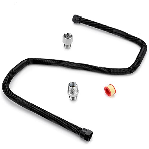 Stanbroil 1/2" OD x 3/8" ID 36" Non-Whistle Flexible Flex Gas Line Connector Kit for NG or LP Fire Pit and Fireplace