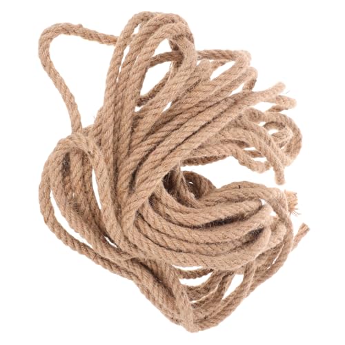 HANABASS 20m Cuerda De Resistente para Embalaje Manualidades y Jardinería para Columpios Barandillas y Atado Hecha De Yute Natural Duradero