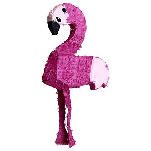 Helio Ferretti HF Piñata Grande en Forma de Flamenco, Cartón y Papel, Rosa, 40x60x14 cm
