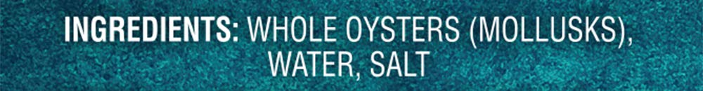 Crown Prince Natural Whole Oysters in Water 8-Oz Cans 12 Pack product thumbnail 5