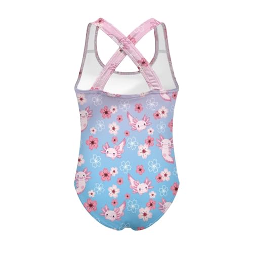 Image of Girls One Piece Swimsuits Size 5-14 Kawaii Gymnastics Leotard for Beach Vacations