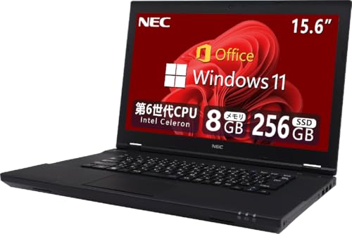 HCMA NEC ノートパソコン 第6世代Celeron 8GB 256GB SSD