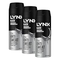 lynx Black Antiperspirant Body Spray, 165 ml (Pack of 3)
