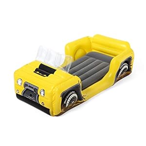 Bestway Up, in en over luchtbed voor kinderen, geel, 4 x 4 truck, 160 x 84 x 62 cm