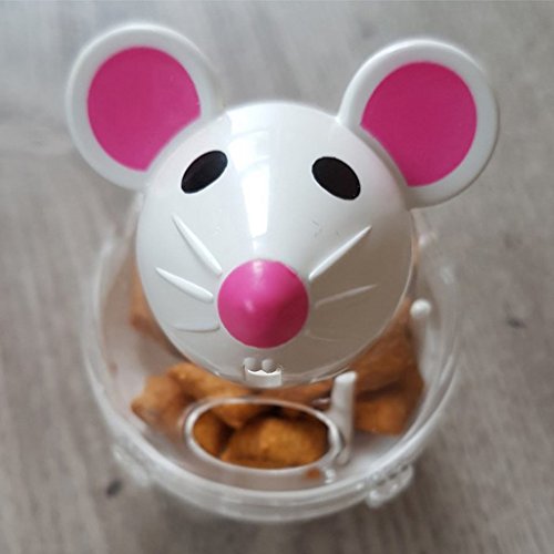Copo de plástico em forma de mouse Serenable 2 peças, recipiente para armazenamento de alimentos, ro