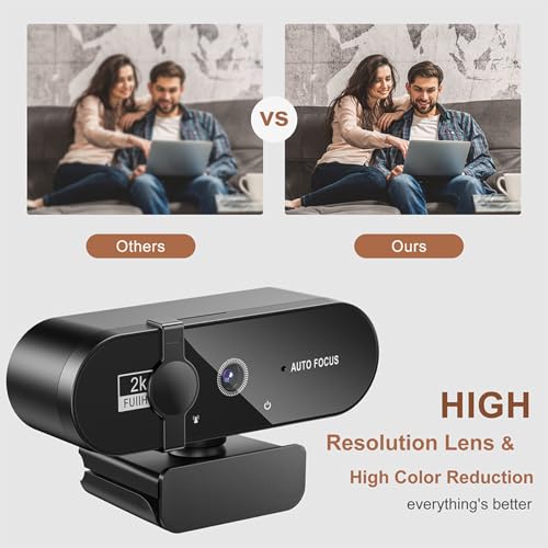 Webcam 4K W66 haute performance avec mise au point nette - 6