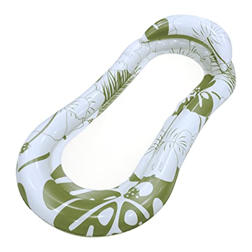 Tumbona flotante para piscina – Salón hinchable para piscina | Sillón flotante pesado, sofá de cama de solárium, colchonetas de tapicería de piscina para adultos Smashing