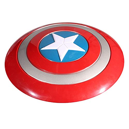 12.8 inch Super Hero Avenger Marvel Captain America Shield Kids Gift for Cosplay (No Flash Light & No Voice) Red