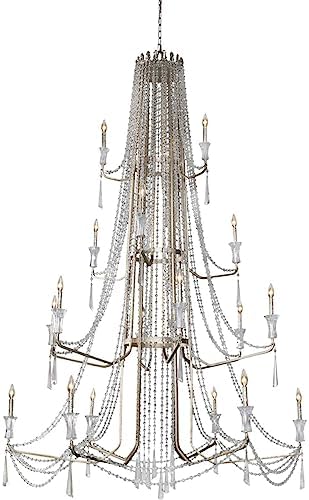 Varaluz Lighting Barcelona - 18 Light 4-Tier Chandelier-Transcend Silver Finish