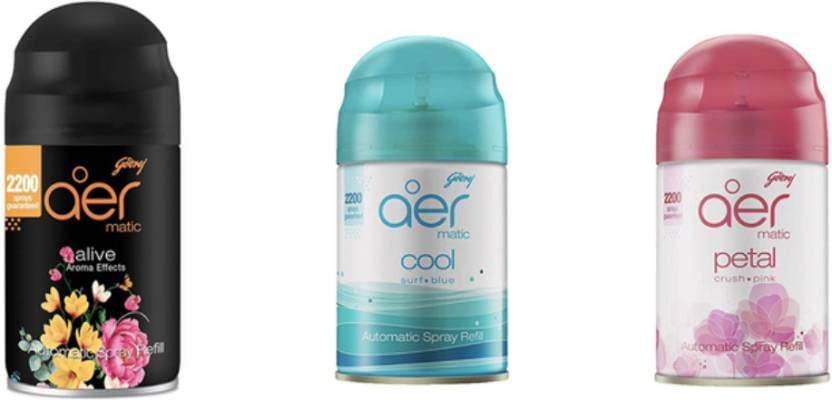 Godrej Aer Matic Refill Petal Crush Pink, Alive, Cool Surf Blue 225 ml (B0BD7RSGJC) Amazon Price History, Amazon Price Tracker