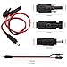 Leehitech 0.55M Solar Panel Extension Cable, 16AWG MC4 Solar Connector to DC 5.5mm x 2.1mm Male Adapter Cable, IP67 Waterproof and Dustproof for Power Station, Ecoflow Solar Generator, Solar System