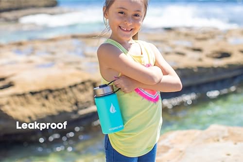 Image of HYDRO CELL Stainless Steel Insulated Water Bottle with Straw - For Cold & Hot Drinks - Metal Vacuum Flask with Screw Cap and Modern Leakproof Sport Thermos for Adults (Teal 14oz)