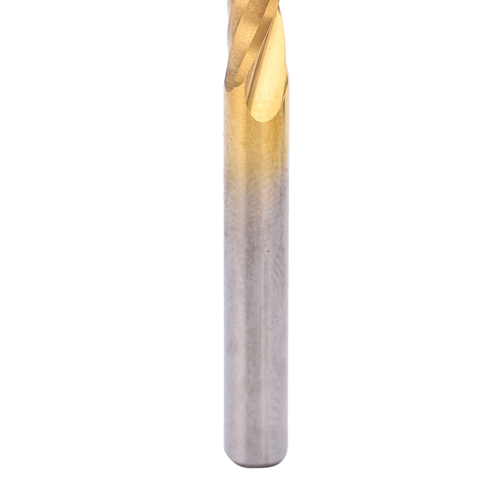 5 Pezzi Fresa in Acciaio ad Alta Velocità a Scanalatura Singola Punta a Spirale CNC per Metalli Non Ferrosi 4 mm x 25 mm x 50 mm Punte per Incisione CNC per Lavorazione di