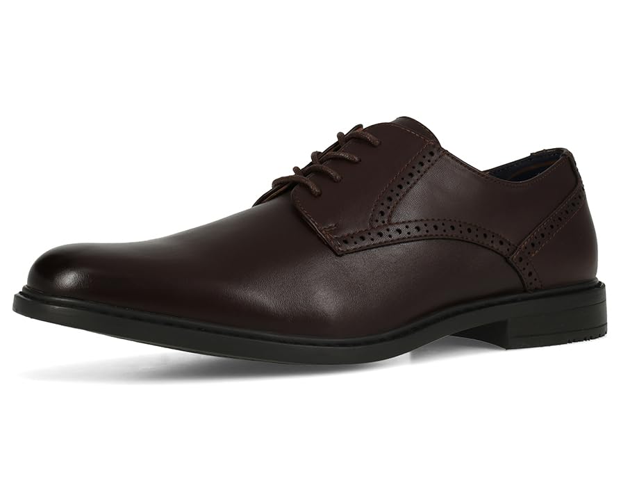 Image of Gunnar and Troy Axel Mens Dress Shoes, Multiple Colors & Sizes | Classic Brogue Oxford with Leather Uppers, Cushioned Dual-Density Footbed