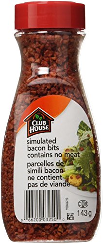 Club House, Quality Natural Herbs & Spices, Salad Garnishes, Bacon Bits, 143g